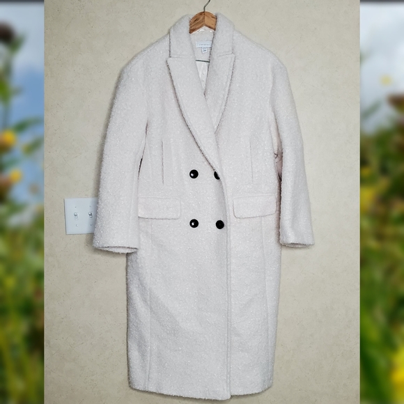 Coats | Topshop Kim Ivory Boucle Coat 